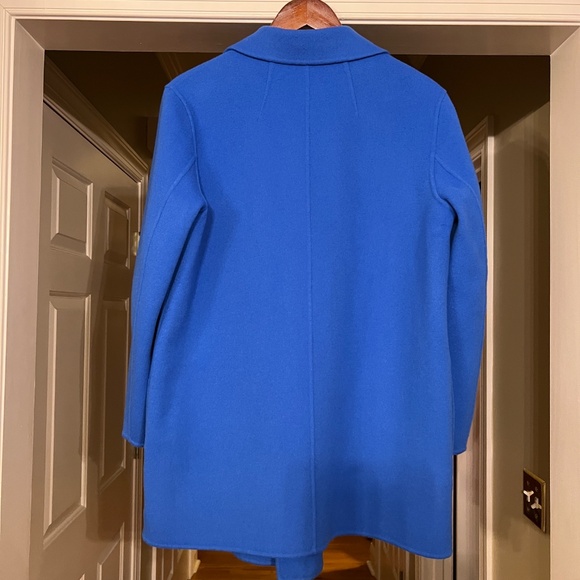 $595 NWT Theory Clairene Wool & Cashmere Jacket in Seashore Blue Size LARGE - Picture 5 of 7